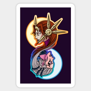 leona y diana Sticker